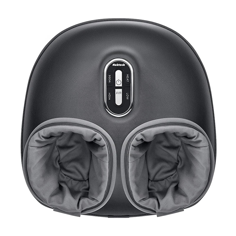 Foot Massager Heating Therapy Air Compression Shiatsu Knead Roller Muscle Relaxation Electric Foot Massage Machine