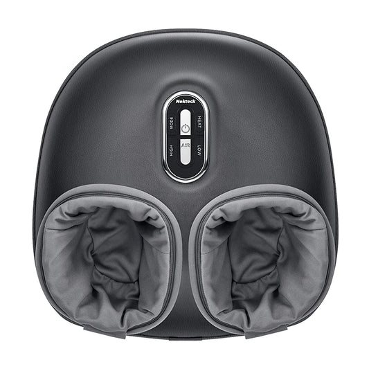 Foot Massager Heating Therapy Air Compression Shiatsu Knead Roller Muscle Relaxation Electric Foot Massage Machine